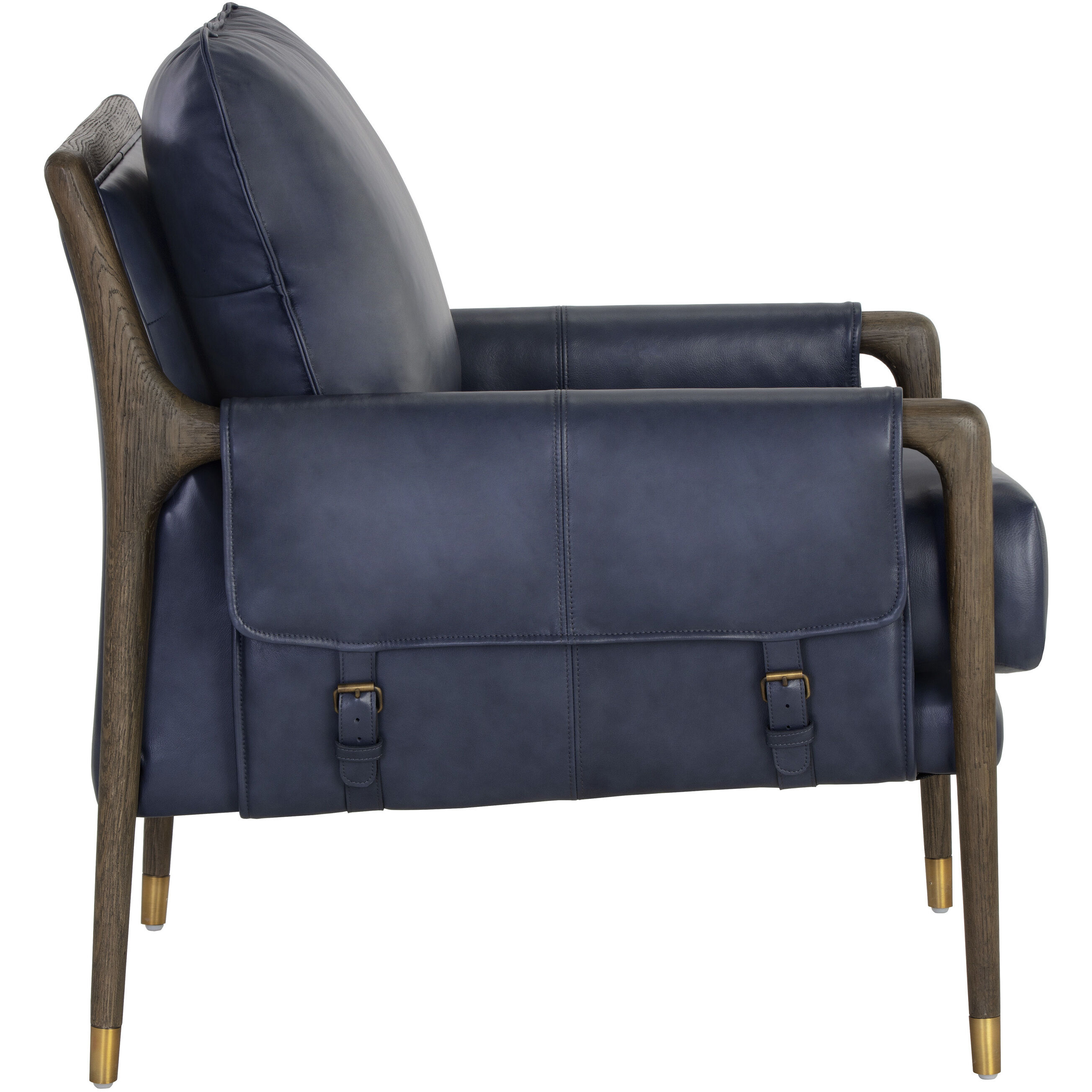 Mauti Distressed Brown / Cortina Ink Leather Armchair